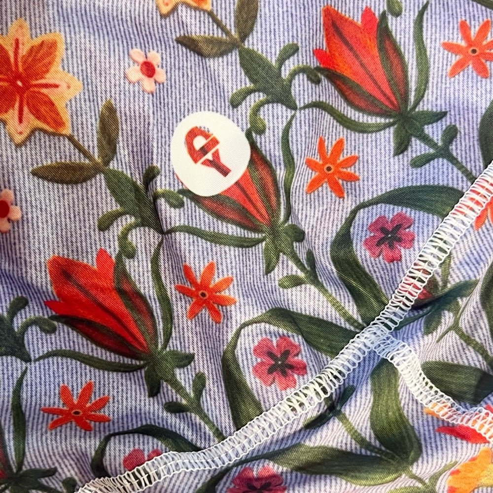 •YOGA DEMOCRACY• High Waist Bell Bottoms 2.0 Leggings in Lavender Love Size L - Picture 8 of 13